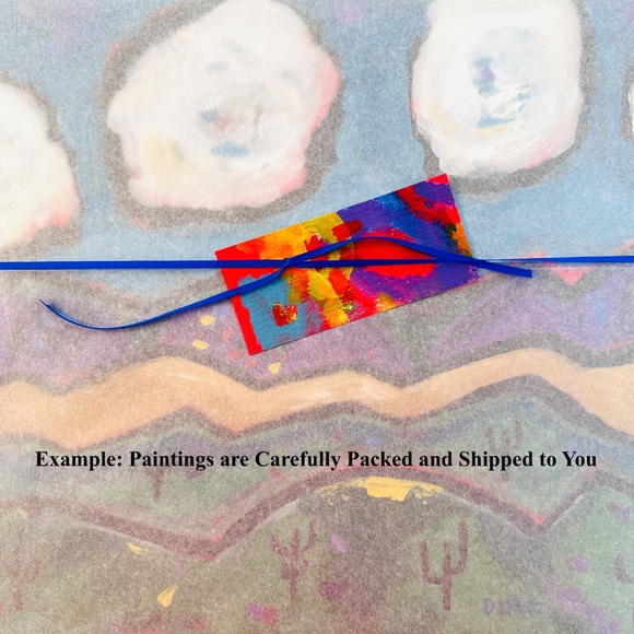 Modern Abstract Red Teapot Cup & Flowers 12"x 12" Cradled Wood Panel 12" x 12" - Picture 11 of 11